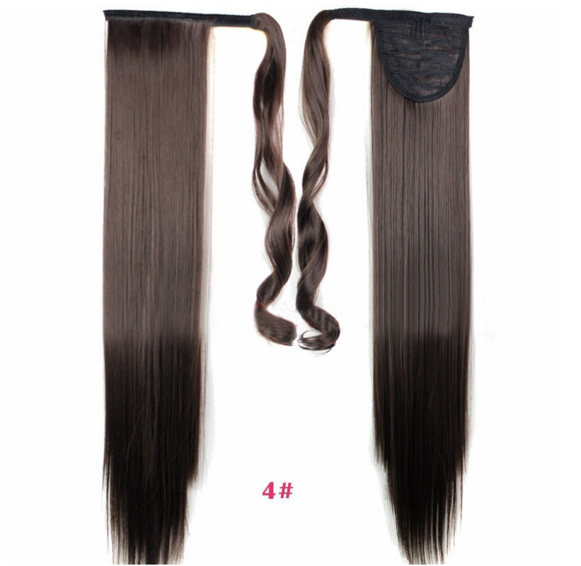 Velcro Wig Ponytail Straight Invisible Hair Extension AFX