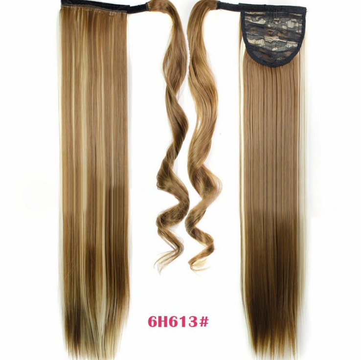 Velcro Wig Ponytail Straight Invisible Hair Extension AFX