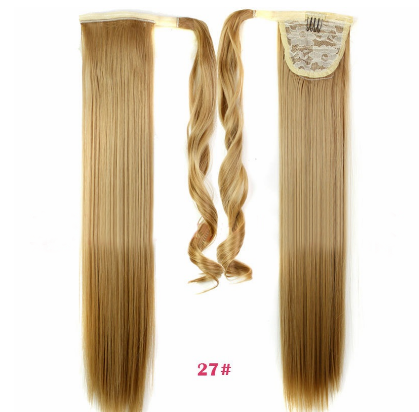 Velcro Wig Ponytail Straight Invisible Hair Extension AFX