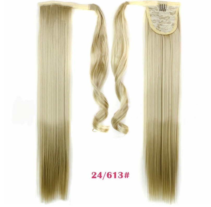 Velcro Wig Ponytail Straight Invisible Hair Extension AFX