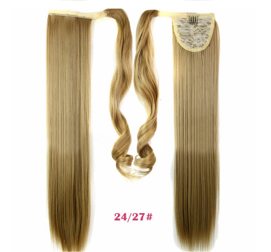 Velcro Wig Ponytail Straight Invisible Hair Extension AFX