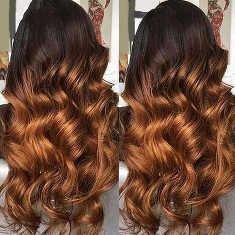Ombre Lace Front Human Hair Wigs Remy Colorful AFX