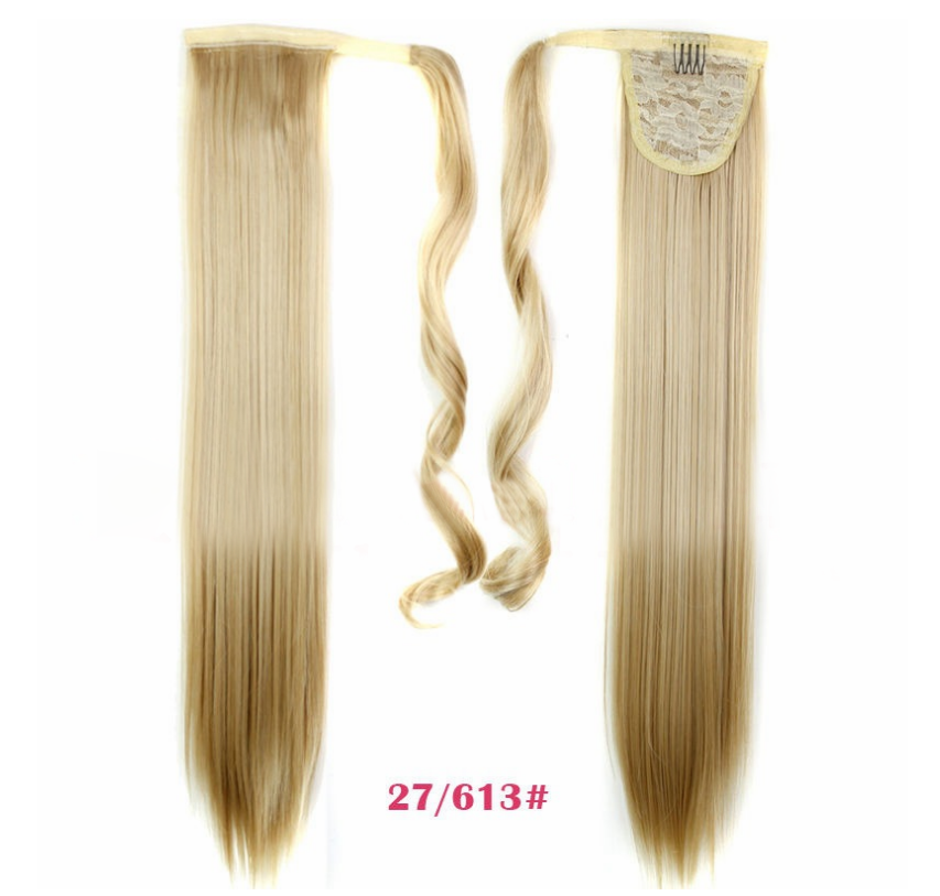 Velcro Wig Ponytail Straight Invisible Hair Extension AFX
