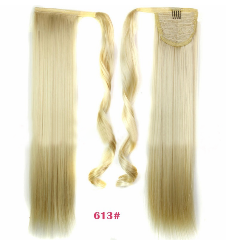 Velcro Wig Ponytail Straight Invisible Hair Extension AFX