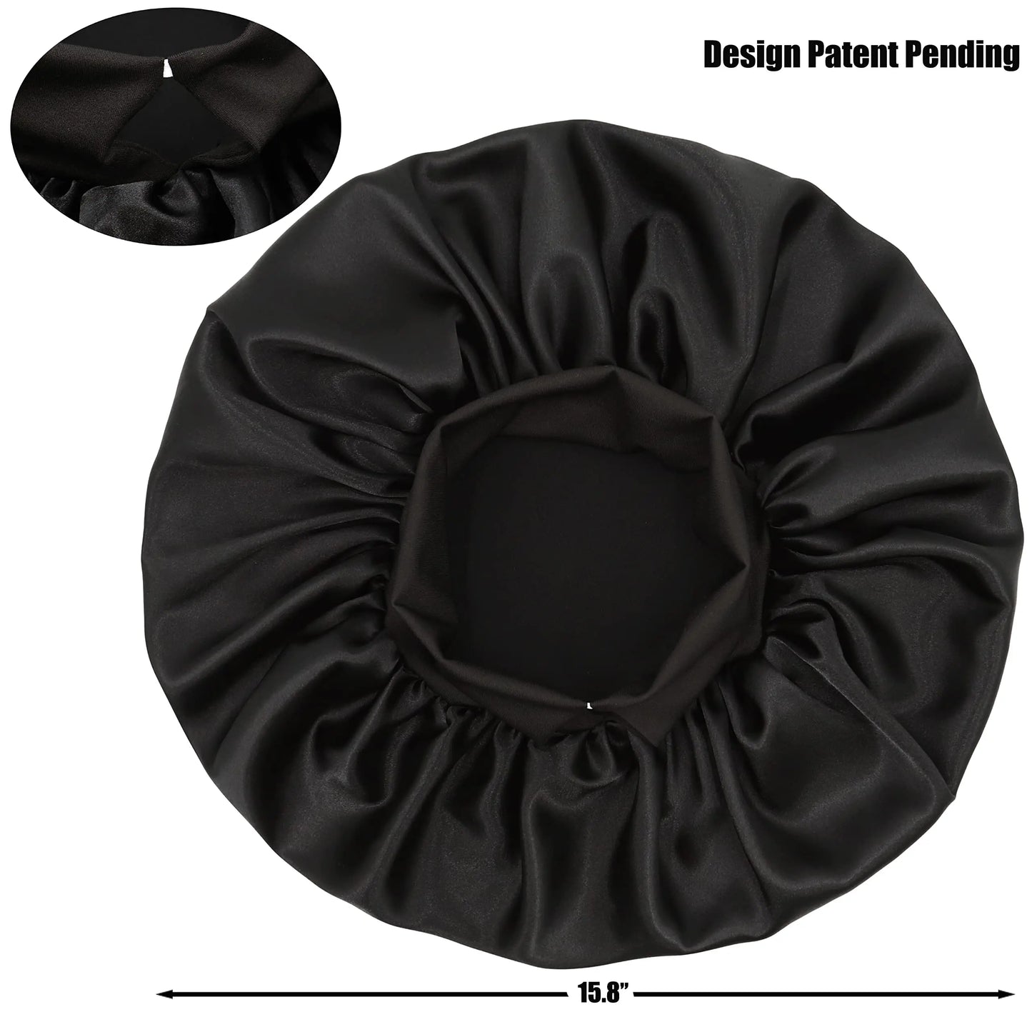 2022 New Fashion Satin Bonnet Silk Curly Long Hair Sleep Cap Women Night Extra Large Oversized Headbands With Elastic Band