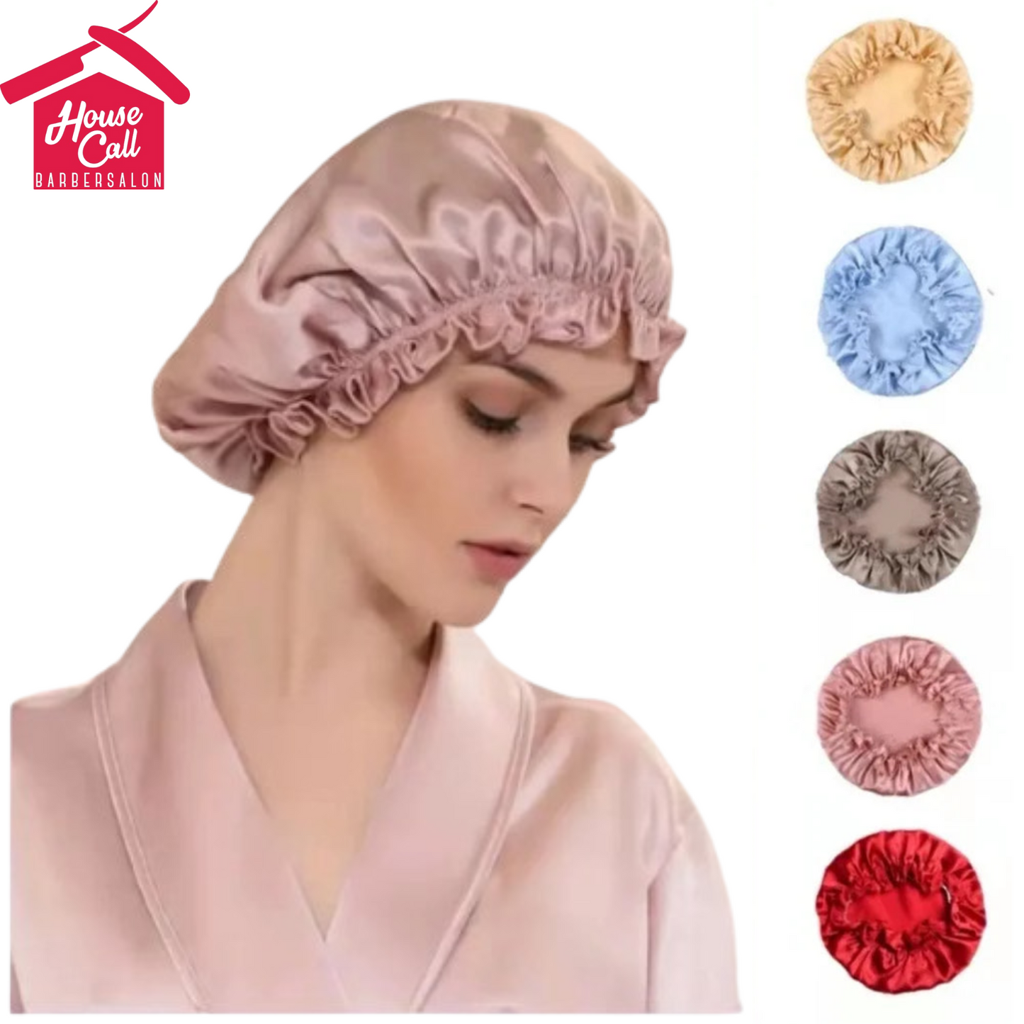 Large 100 Silk Sleeping Cap For Women Hair Bonnets Head Cover Hair Loss Hats Luxury Silk Bonnets Night Hair Wrap Mulberry Silk