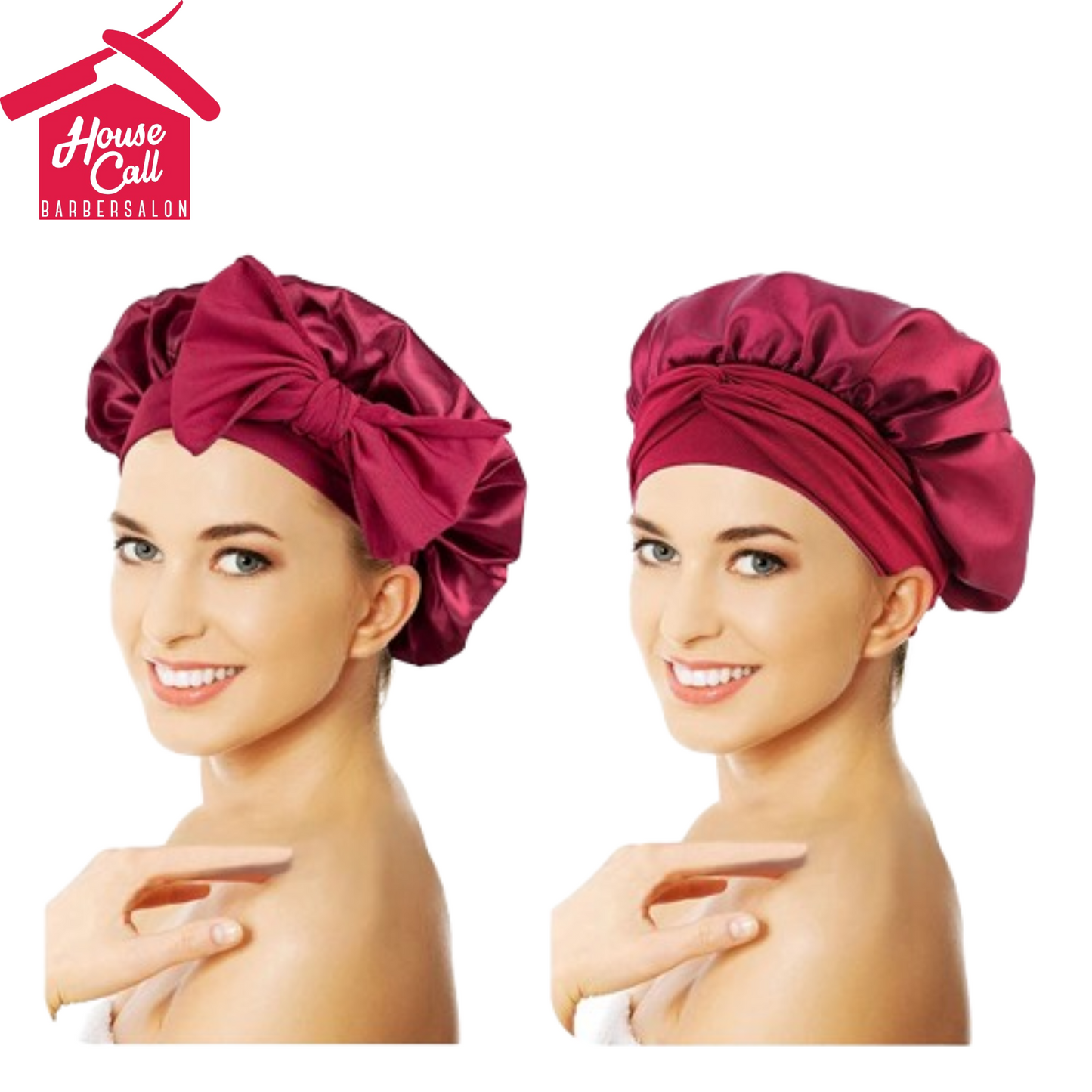 Satin Bonnets Silk Satin Bonnet Cap Night Sleep Hat Hair Bonnets For Women Large Satin Bonnet Silk Hair Wrap Stretchy Tie Band