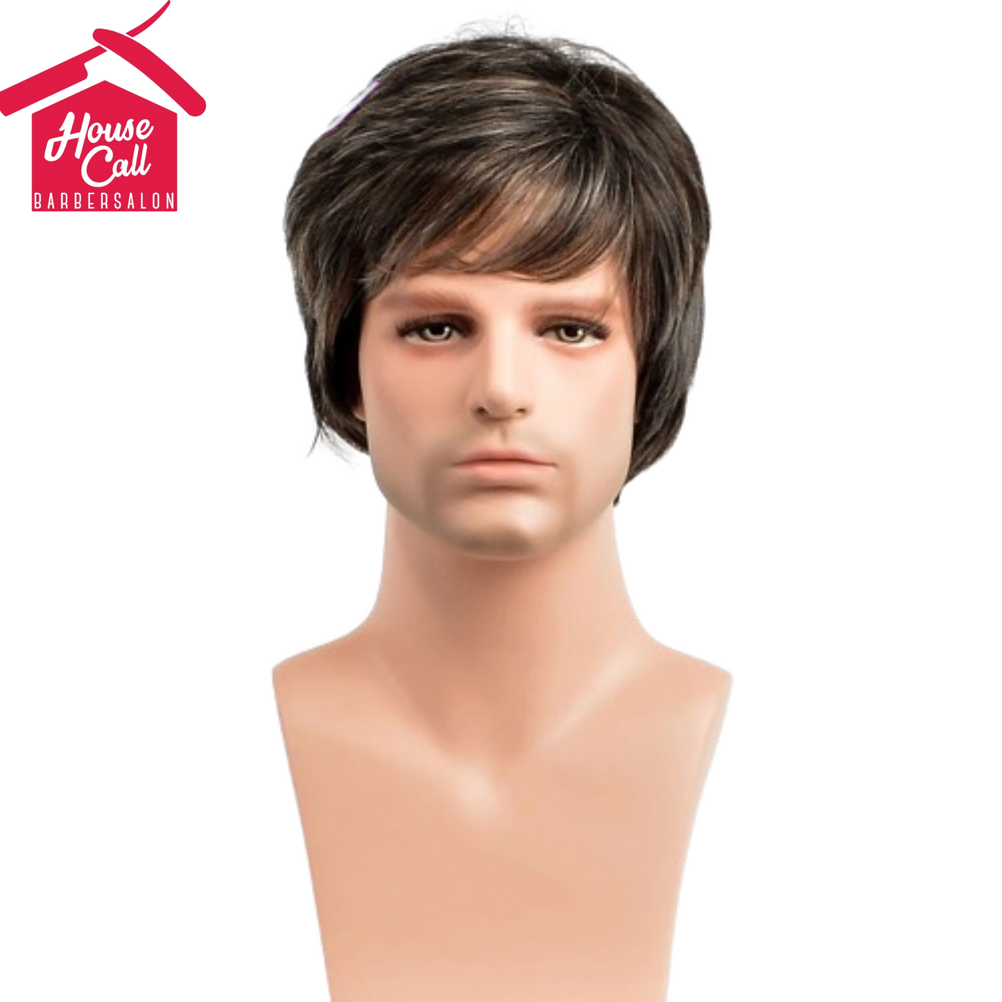 Synthetic Man Wigs Black Short Curly For Men Wigs