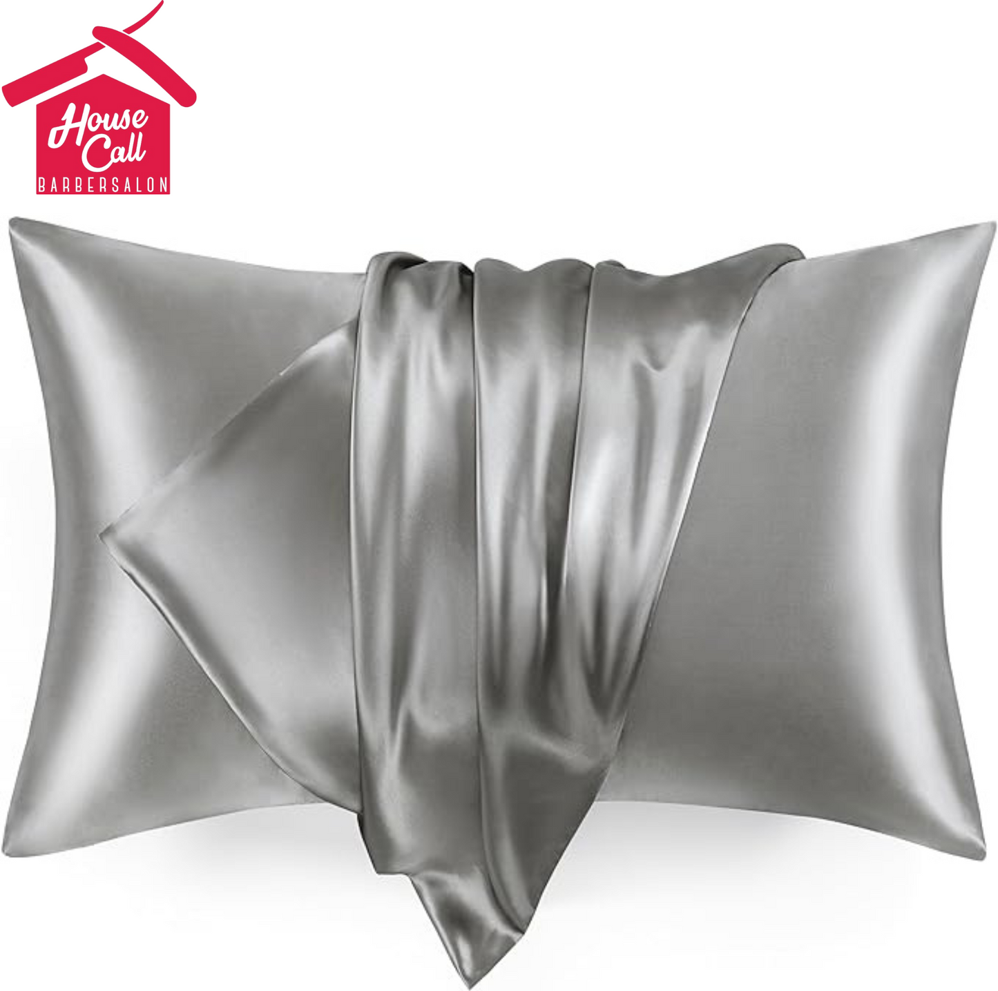 Love's cabin Silk Satin Pillowcase for Hair and Skin (Dark Gray, 20x30 inches)