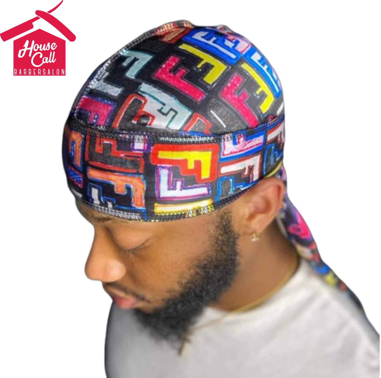 Colourful FF FENDI Designer Durag