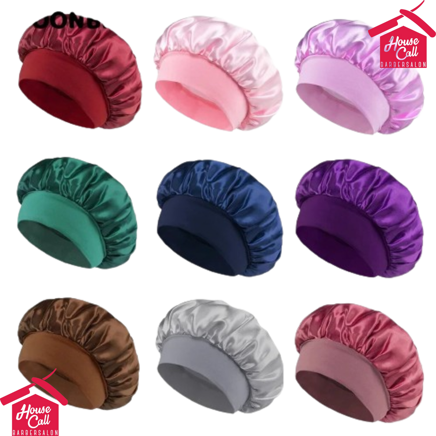 Unisex Head Wrap Elastic Band Bonnet For Brimmed Night