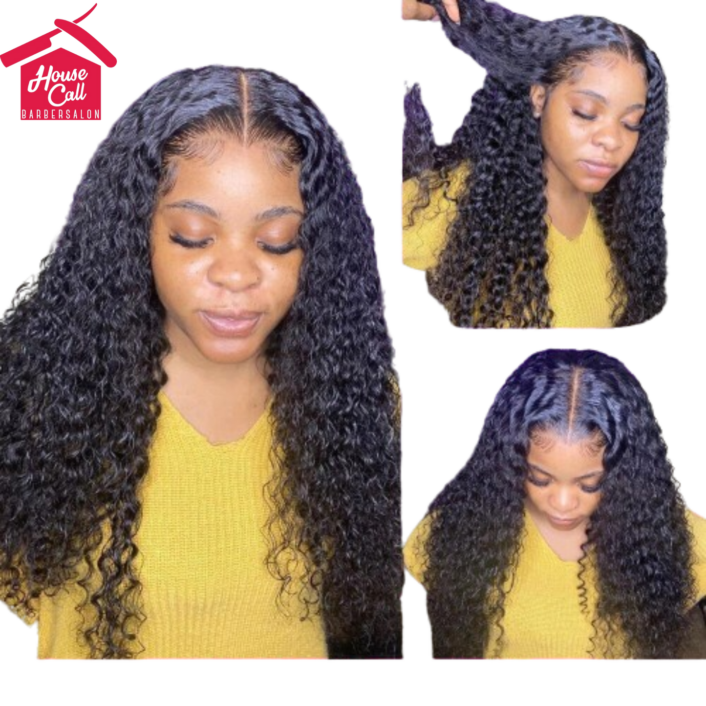 Curly Human Hair Wig Lace Hair Products AFX