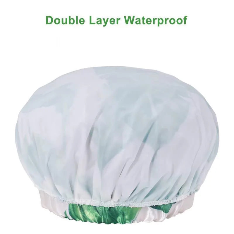 Moisture Proof Double Layer Head Cover Hair Bonnet New