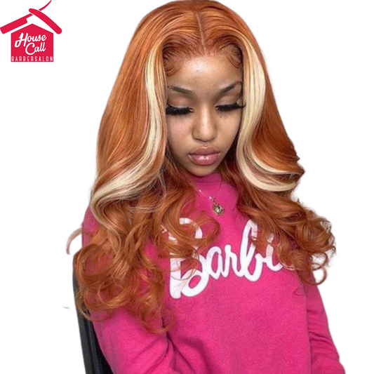 4X4 Human Hair Wig Head Cover Highlights 613 AFX