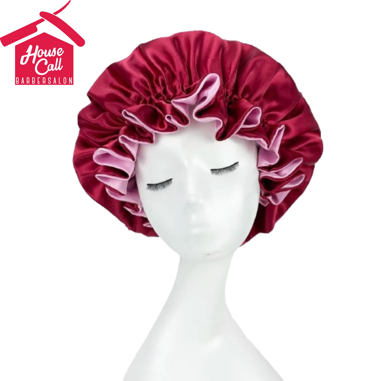 New Solid Women Satin Bonnet Fashion Stain Silky Big Bonnet for Lady Sleep Cap Headwrap Hat Hair Wrap Accessories Wholesale