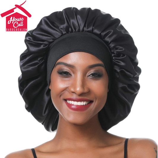 2022 New Fashion Satin Bonnet Silk Curly Long Hair Sleep Cap Women Night Extra Large Oversized Headbands With Elastic Band