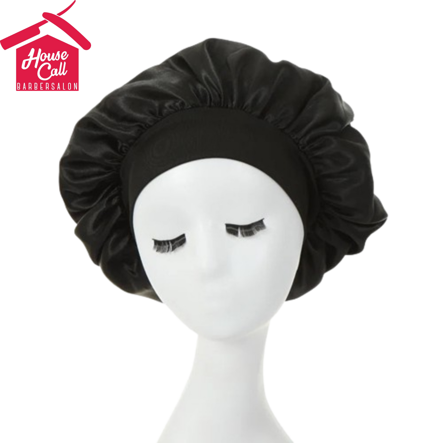 Women Sleeping Caps Bathroom Satin Solid Color Stretch Bonnets Hair Hat for Daily Use and Beauty