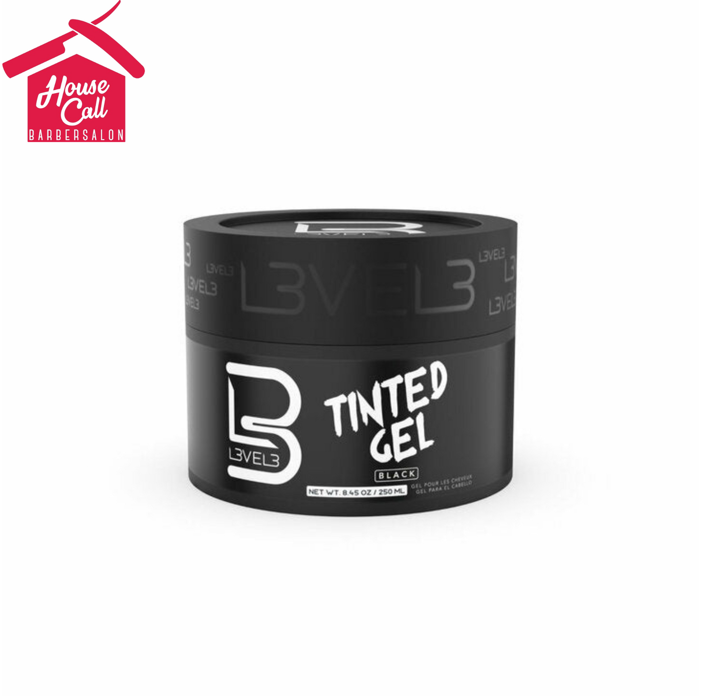 L3vel3 TINTED HAIR GEL - BLACK COLOR