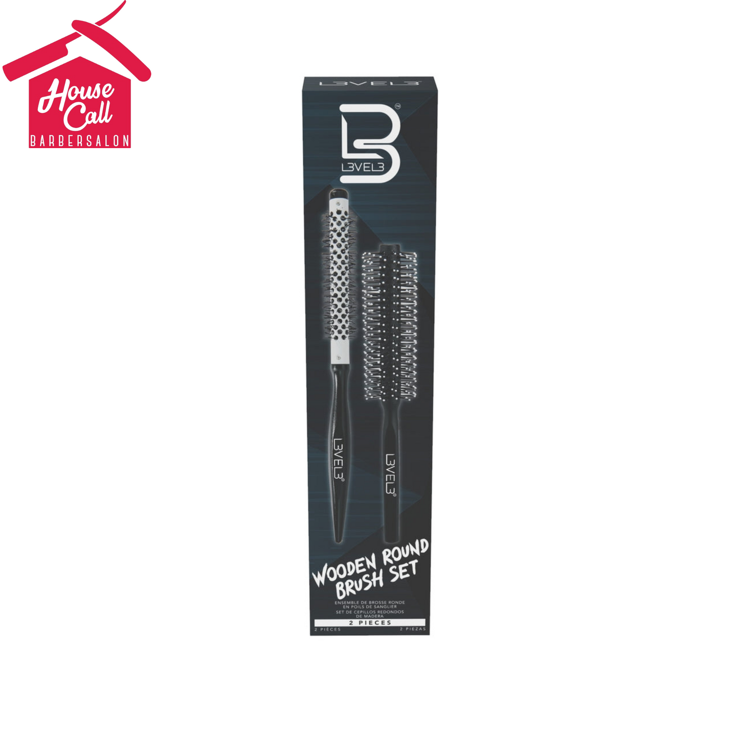 L3VEL3 ROUND BRUSH SET - 2 PC