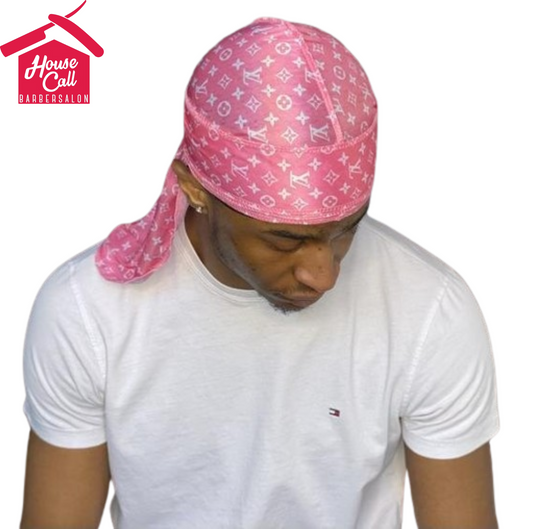 Light Pink LV Designer Durag