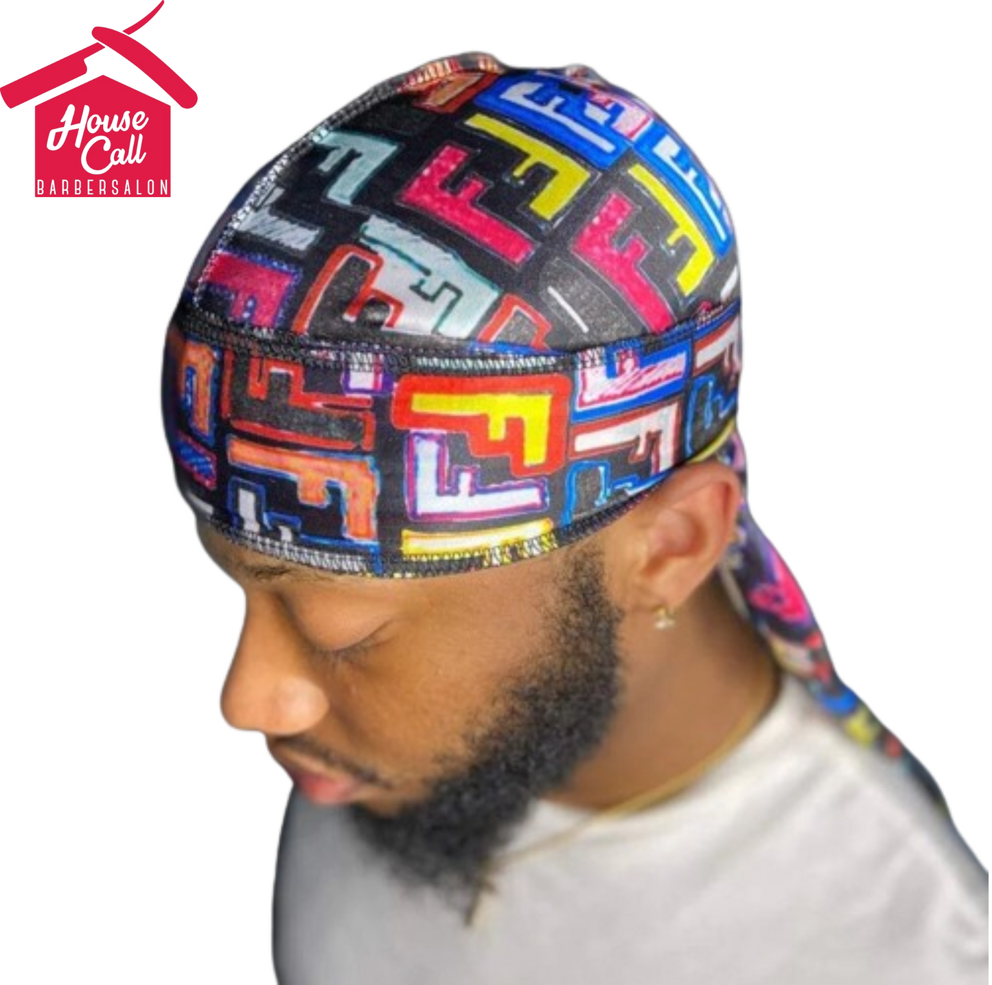 Colourful FF FENDI  Designer Durag