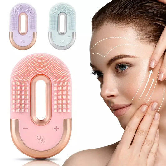 Electric Silica Gel Facial Cleanser Vibration Cleansing Instrument Cleansing Blackhead Skin Deep Washing Massage Brush